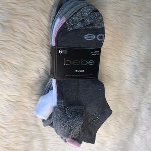 BEBE 6 pair socks 💗💜